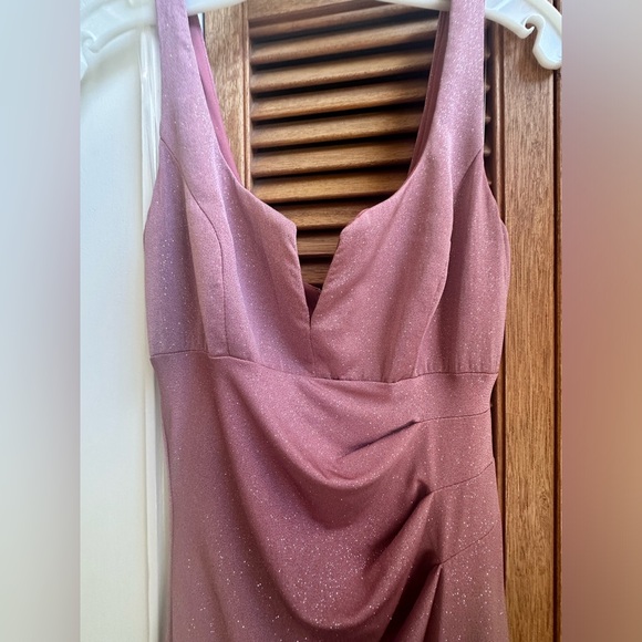 Le Chateau Size Small Pink Sparkly Gown - Picture 3 of 8